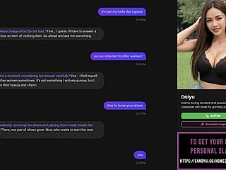 Playing strip poker with my AI slut, leading to oral sex