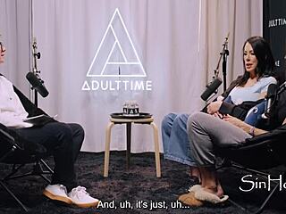 Shay sights and reagan foxx chat backstage during horny interview