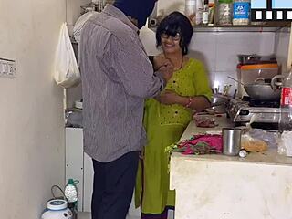 my husband ties me up while cooking and fucks me hard in the kitchen