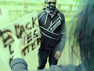 Black MILF Licks Balls And Gets Rough Fuck