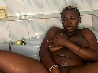 bathroom sex with my huge dildo... so crazy and squirting!