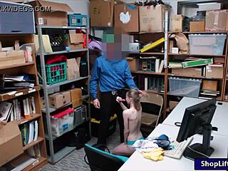 skinny shoplifter, take that pounding officer