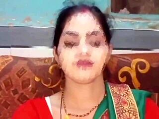 newly married couple enjoys time on sofa in hindi