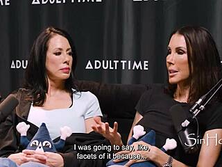 Shay sights and reagan foxx chat backstage during horny interview