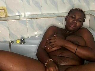 bathroom sex with my huge dildo... so crazy and squirting!