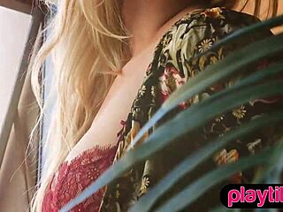 Gorgeous blonde canadian babe flaunts petite 18+ nude figure outdoors