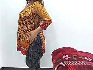 Arab Experienced Indian Pakistani Girlfriend Performs Striptease With Clothes Ripped