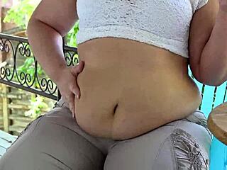 Mukbang From A Chubby Milf With Fat Belly Asmr Amateur Outdoor Food Fetish