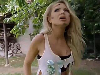 sexy milf wanders lost in the woods, facing unexpected twists and turns