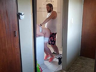 fucking my neighbrs cheating wife in the gym