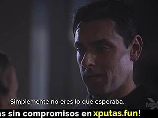 passionate blonde with big tits sucks and fucks