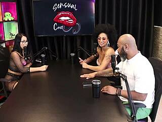 tifany rocha in sheer red wants elevator encounter with recording situation and dp