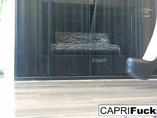 Capri Masturbates In High Heels