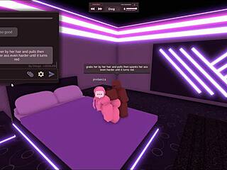 blonde girl cheats on bf with black dick in roblox