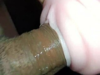 kissy blowjob followed by sex filling her entrance with milk