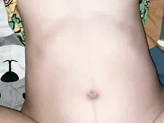 pregnant mamah muda's big natural tits bounce on coworker's monster cock creampie