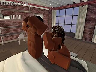 our roblox threesome with big black cocks feels so intense