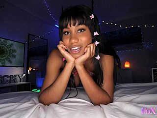 i watch mr pov cum on amazing babe jenna foxx's lingerie after sloppy blowjob