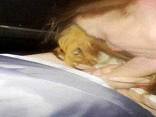 i destryoed that redhead in the car for cash, deepthroat and rough fucking