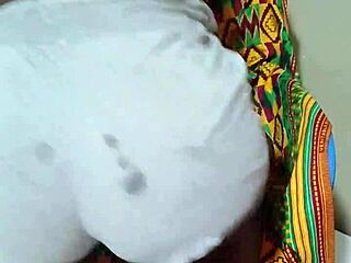 petite ghanian babe pleasures her tight pussy alone