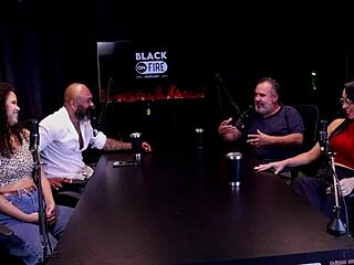 Ted's passenger enjoys foursome in car with trans and man