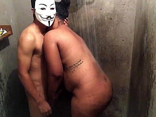 Greedy petite ebony hides her wild exclusive blowjob craving outdoors