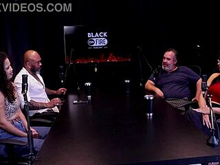 Ted's passenger enjoys foursome in car with trans and man