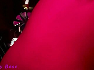 Girlfriend bailey base rides my monster cock in neon vip pov room