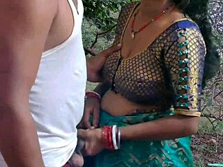 Desi santhali bhabhi's hairy pussy pounded outdoor by bodybuilder