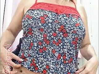 Blonde Slut Plugs Ass and Fucks Dildo in Hotel Room!