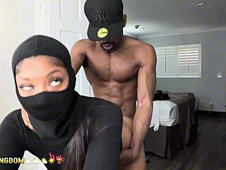 Sexy Curvy Booty Chick Dildos Herself Before Real Dick Pounds Her Tight Ass