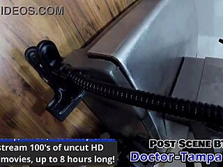 Dr Tampa fits Aria Nicole with foley catheter as she moans spreads tits in pov missionary!