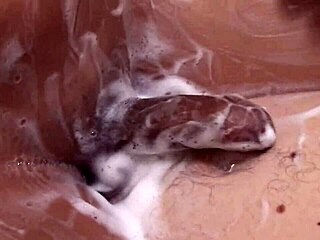 I clean up dirty asian tranny Ploy's big tits in sexy shower then fuck her deep