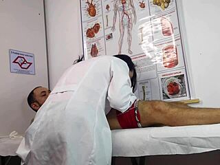 i can't believe my first patient had such a huge throbbing erection ready for my tight nurse pussy