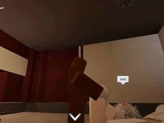 random slut bends over for monster bbc pounding in condo roblox style