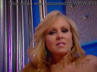 Horny blue-eyed blonde julia ann masturbates wet big tits and pussy lips in lingerie