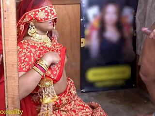 Desi mommy teases with dirty talk sucking tight wet pussy cock