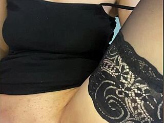 big anal plug stretches tight ass while fingering wet pussy close-up