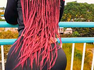 horny petite big ass morena gets fucked outdoors for cash 😈🍑💦 i give her 100 to pound that sexy public pussy!