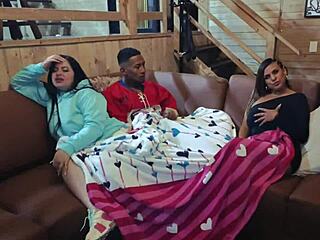 my wife's friend visits fucks me hard while she watches movies