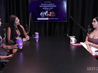 renatinha melo drops wild casting comp with tifany rocha and didy reis part 4 on sheer red