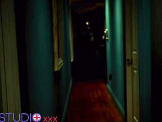 curvy college teen in lingerie fucks huge dildo deep in forest for first orgasm