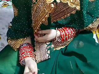 Newlywed indian bhabhi chudai romance bedroom fuck doggystyle creampie with dever