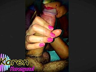 karen slurps cock deep with her wet tongue swirling