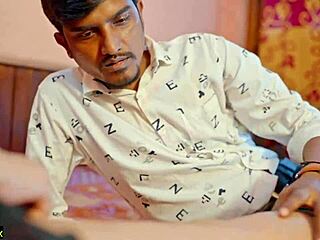 Naughty Indian boss seduces with cumshot office interview