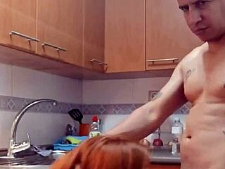 hey suegra why that sexy outfit in kitchen wanna get fucked hard now?