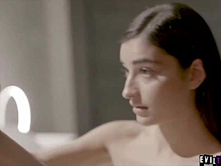 two teens one brunette one redhead dive into twisted lesbian fucking storyline