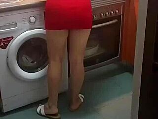 hey suegra why that sexy outfit in kitchen wanna get fucked hard now?