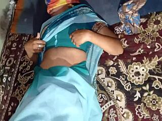 Hot Desi Indian sister-in-law seduces brother-in-law for dorm domination fingering pussy sex in sexy see-through