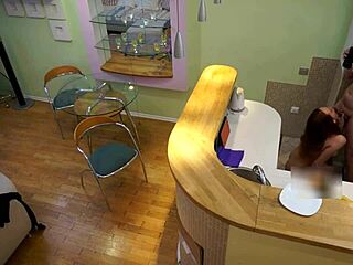 sexy teen sneaks into kitchen to suck stepdad's cock then bends over